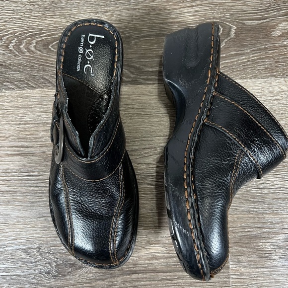 BOC Born Concepts shoes Women sz6 dark brown mule Y2K Boho Cottagecore 2” Heel - Picture 1 of 7